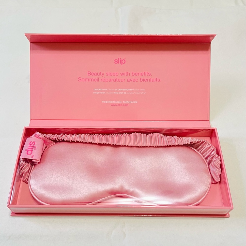 NEW Slip Sleep Eye Mask (100% Mulberry Silk) — Candy Pink